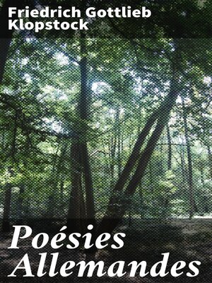 cover image of Poésies Allemandes